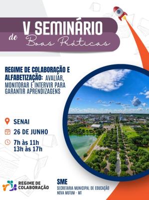 Seminário de Boas Práticas - Regime de Colaboração e Alfabetização